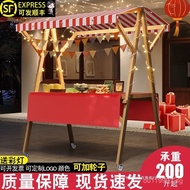 Market Stall Mobile Stall Flower Cart Display Stand Cart Night Market Foldable Display Stand Stall V