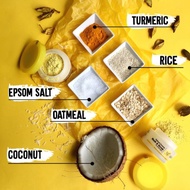 Snowmeric Serum Yello Skincare Oatmeal Turmeric Mask and Scrub