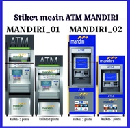 Stiker kulkas motif ATM MANDIRI / MANDIRI SYARIAH