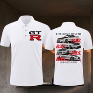 Kaos Polo Sports Nissan GTR Nissan Polo Shirt GTR Nismo Breathable Polo Shirt Wearing comfort SIZE S