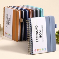 Spiral Notebook A6 Password Book Strap Website, User Name, Password Recording Notebook 56 Sheets Pas