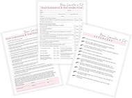 Brow Lamination & Tint Intake, Consent, and Aftercare Form | Digital Downloads for 8.5 x 11" inch Pa