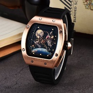 Same Style Planet Astronaut Embossed New Men's Light Watch Hollow Fashion Trend Youth Student Watch