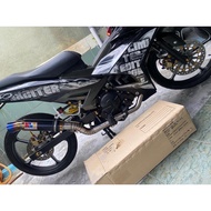 Y15 NLK Noolamlukka 💯 original exhaust big cork tembak bulan ekzos pipe (silver / black ) ( 32mm /35