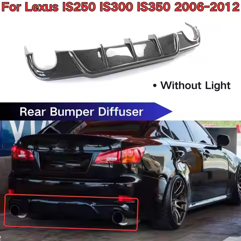 For Lexus IS250 IS300 IS350 2006 2007 2008-2012 Rear Bumper Diffuser Spoiler Splitter Car Accessorie