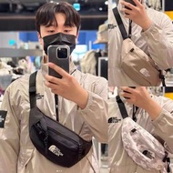 韓國THE NORTH FACE 25SS新款北面白標戶外運動復古休閒尼龍防水腰袋腰包