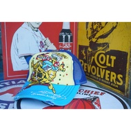 Trucker Hat Men Ed Hardy Unisex One Size Dark Blue Plaid