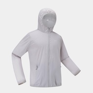 QUECHUA 男款防曬外套 HELIUM 100－淺灰