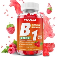 Vitamin B1 Gummies 500mg for Adults & Kids, Thiamine B1 Supplement with Magnesium, Vitamin B1 Supple