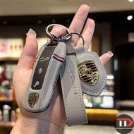 [Ready Stock]Car key holder for Porsche Cayenne Macan718 Paramela 911Taycan Key Case Fob Bag RHRY