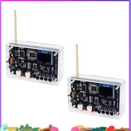 2set  FM Radio DIY Electronic Kit 409.85MHz Adjustable Frequency 87-108MHz OLED Display DIY Solderin
