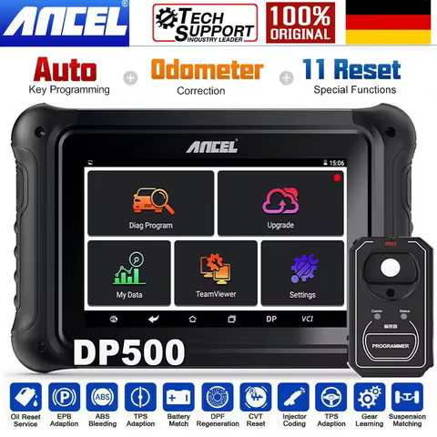 ANCEL DP500 Car Key Remote Tool IMMO Program O-dometer Correction Cluster Adjustment M-ileage Cluste