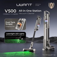 Uwant V500 Cordless Vacuum Cleaner | All in One Station | Dust Tank Scraper | Green LED Lights | 60 