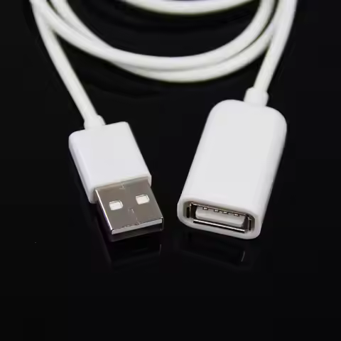 1 M USB Extension Cable Male to Female Extender Cable Extension Cable Data Charging Cable Fast Speed