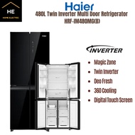 Haier 480L French Door Twin Inverter Refrigerator Fridge Peti Ais Peti Sejuk HRF-IM480MG(B)