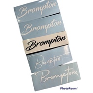 Brompton Premium Quality waterproof no background waterproof sticker