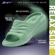 [Hot] BMAI Relax Slide Recovery Shoes for Post-Run Comfort | Anti-Slip Outsole | Colour of Nature Gr