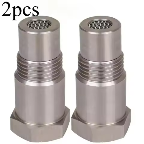 2PCS M18x1.5 O2 Sensor Adapter Spacer Off-Road CEL Fix Catalytic Converter Performance Car Accessory