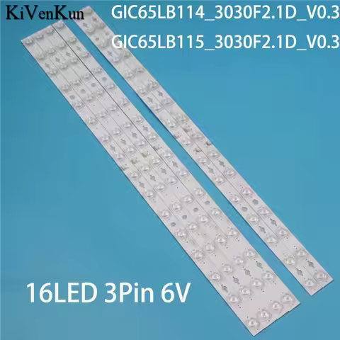Kits TV's Illumination Bars GIC65LB114_3030F2.1D_V0.3 Backlight Strips For TCL 65C725 65P728 Array G