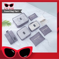 H6043 7-in-1 Travel Organizer Bag 7-in-1 Storage Bag Travel Luggage Organizer/ Set Waterproof Travel