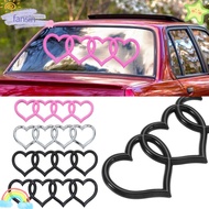 FANSIN Trunk Tail Label Badge, Heart-shaped ABS Plastics Love Heart Logo Rear, Car Logo Trunk Label 
