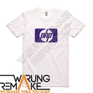 T-SHIRT DISTRO PLESETAN HEWLETT PACKARD PHP