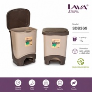 LAVA Step Dustbin Square 11L SDB369