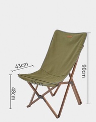 เก้าอี้สนาม camping Blackdeer nature beech folding chair green big