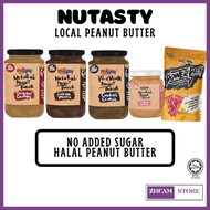 NUTASTY - Peanut Butter No Sugar Added Cocoa Chunky Almond Butter Nutasty Power Pack 100% Halal