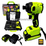 (SERIES 9)XCORT ไขควงกระแทกบลัสเลสไร้สาย แรงบิดสูงสุด 220 NM แบตเตอรี่ 21V 2000 mAh ปรับได้ 8 โหมด ร