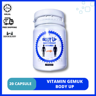 UBAT GEMOK BODY UP WEIGHT GAIN supplement  ubat gemuk badan vitamin gemuk weight gain  tambah berat badan original hq  UBAT GEMUK GINSENG Halal Lulus KKM  Vitamin Tambah Selera Makan  Viral Berkesan Power Mass Gain 20 capsule