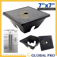 7" x 7 " PVC Earth Chamber With Cover PVC Link PVC Earth Chamber Plastic Grounding Box Electrical Gr