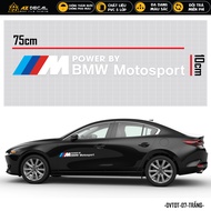 [1 Chiếc] Tem Dán Xe Ô Tô Thiết Kế M Performance BMW Motosport | DVTOT-07 | Tem Dán Sườn Oto Nắp Cap