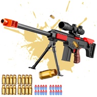 Long Size Barrett Sniper Rifle Shell Ejecting Toy Gun Safe Shell Ejection EVA Soft Bullet Sniper Rif
