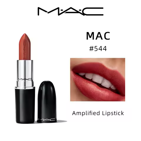 MAC Lustreglass Lipstick 3g [ #544 BUSINESS CASUAL ] Original Women's Makeup Cosmetics for Women, Se