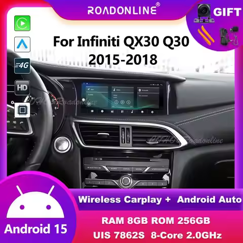 Android audio For Infiniti QX30 Q30 2015-5018 10.25inch 8+256 car intelligent systems wireless carpl