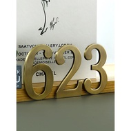 Hotel Residence Number Magnetic Solid Metal Unit Number Signage HDB Unit Customised Unit Sign door s