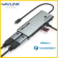 WAVLINK Thunderbolt 3 USB HUB Mini Dock Portable Support Dual 4K/Single 5K Data Transfer Up to 40Gbs