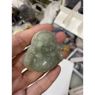 C66 Natural Burmese Jade Maitreya Buddha