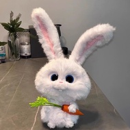 Snowball The Bunny ของเล่นตุ๊กตา The Secret Life of Pets หมอนตุ๊กตากระต่ายการ์ตูนตุ๊กตาสัตว์ของขวัญว