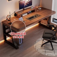 Writing Desk Table Gaming Computer Desk Bedroom Office Desk Student Home Solid Wood Desktop Double R
