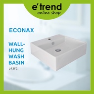 ETREND Toilet Wall Hung Wash Basin Set Econax Sink Bathroom Sink Ceramic Basin Tap Bathroom Accesori