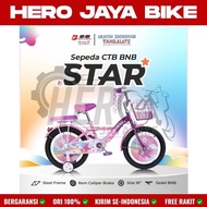 Sepeda Anak Perempuan Mini Bnb Ctb Star Uk 16 &amp; 18Inch Keranjang