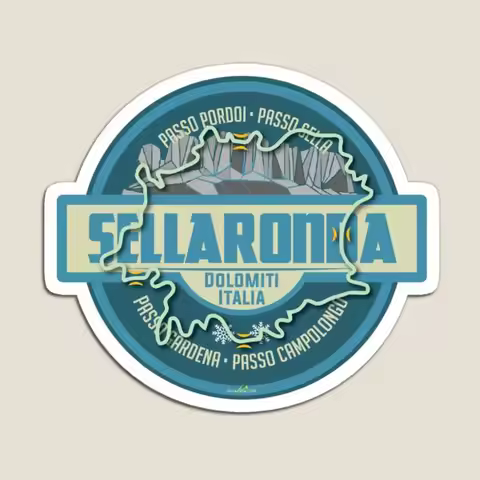 Sella Ronda Dolomites Sellaronda Italy S Magnet Baby Funny for Fridge Organizer Refrigerator Childre