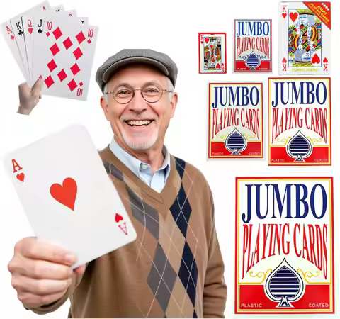 2/4/9x Larger 54 Cards Super Jumbo Oversized Playing Cards Giant Poker Deck Super Big Giant Game The