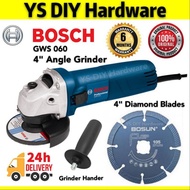 Bosch Original GWS060 4 Angle Grinder 670W With 4 Diamond Blades