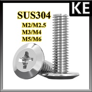 JCBC Screw 304 Stainless Steel Furniture Bed Table Chair DIY Skru M2/M2.5/M3/M4/M5/M6 * L3-120mm   【