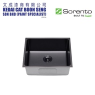 SORENTO SRTKS2426-BL Stainless Steel 304 Undermount Single Bowl Kitchen Sink Combo Set c/w Kitchen F