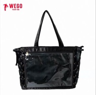 Wego黑緞面 痛包 痛袋