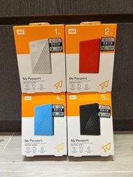 🔥🌟全新現貨🌟🔥WD My Passport 1TB 2TB 4TB 5TB Portable Harddrive 外置硬碟